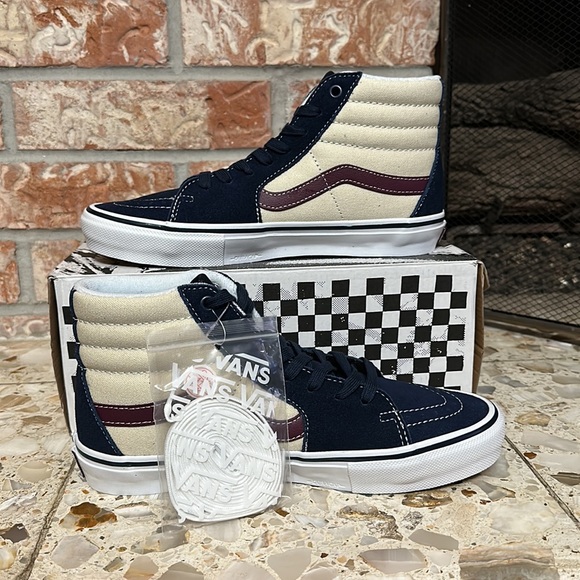 Vans Skate Sk8 Hi Dress Blue Turtle Dove - Picture 2 of 9